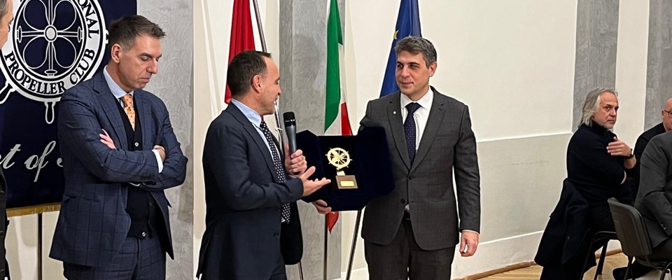 Port of Trieste consegna del Propeller d'Oro alla società Innoway